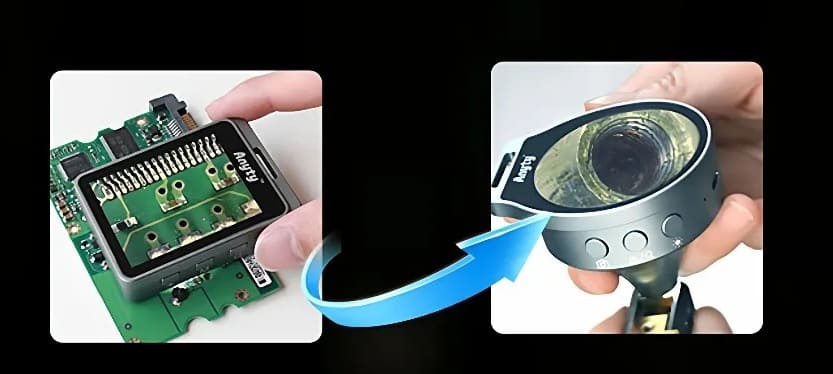 Portable LED Microscope, Magic Magnifying Loupe with R/Image Storage