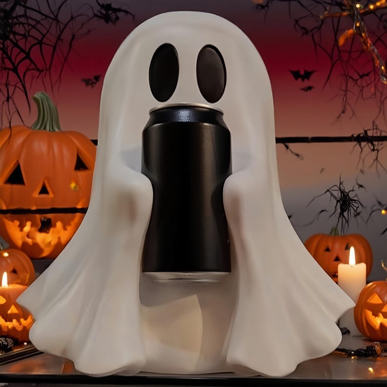 Cute ghost drink holder fun holiday decoration
