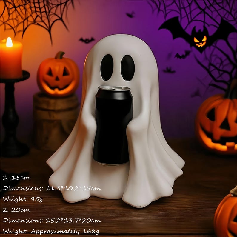 Cute ghost drink holder fun holiday decoration