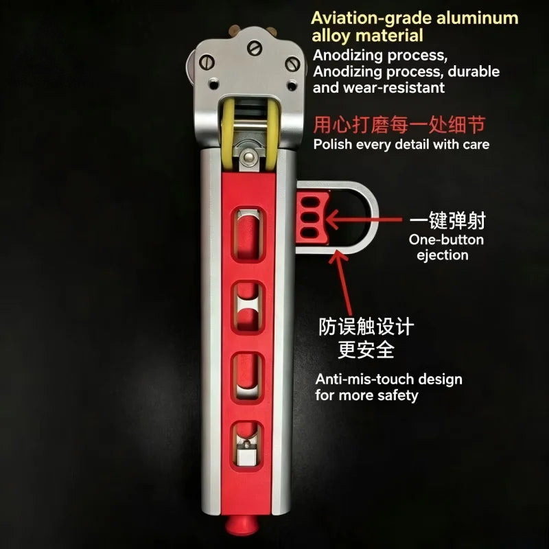 New Semi-auto G6 Trigger Slingshot CNC Aluminum Alloy Professional Catapult