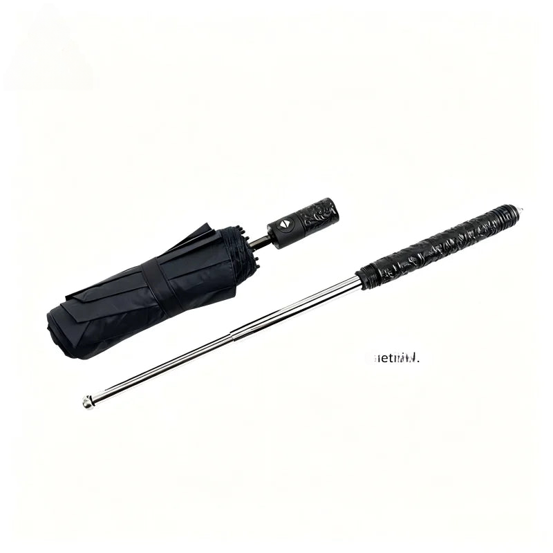 Mult Funtional Umbrella inside Extendable Baton Defensive