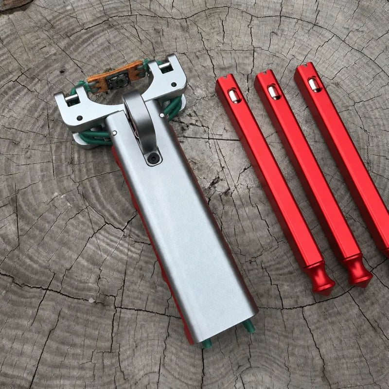 New Semi-auto G6 Trigger Slingshot CNC Aluminum Alloy Professional Catapult