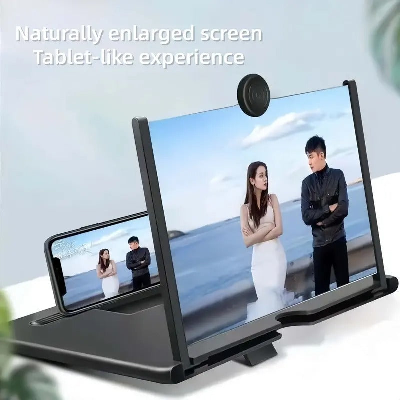 12"Mobile Phone Magnifier - Ultra-HD Screen Magnifier for Easy TV Viewing Orientation for Landscapes Use Eye Protection Full-Screen Mobile Phone Magnification
