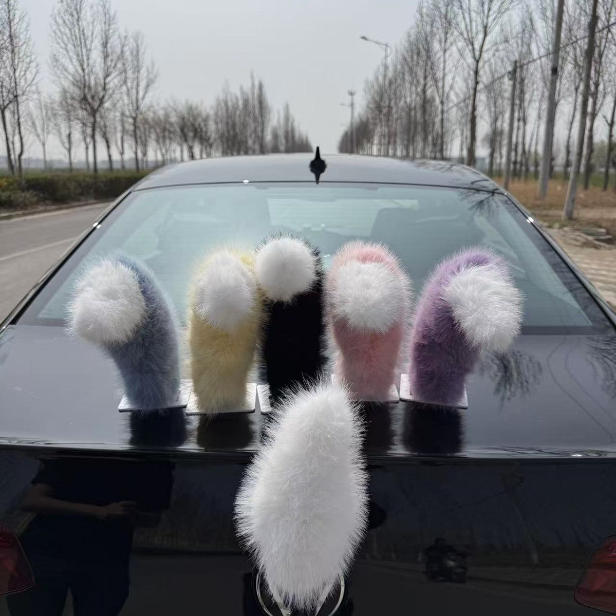Electric car tail that moves, voice-controlled electric car tail