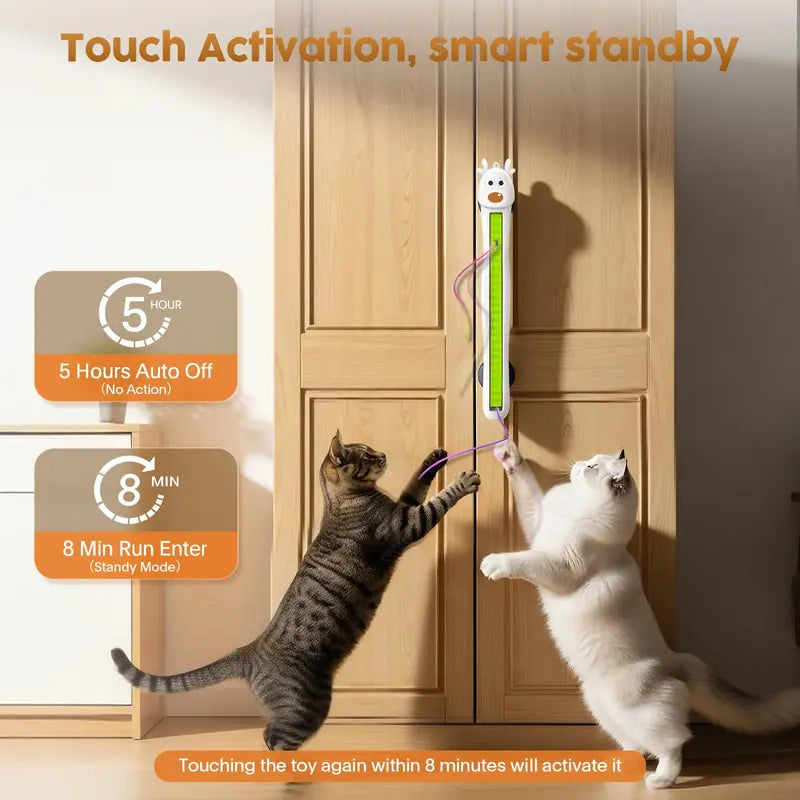Automatic electric flying rope cat toy