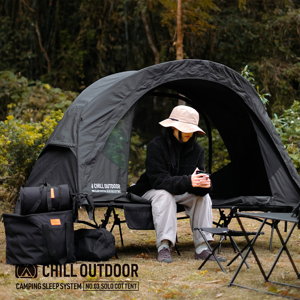 Lightweight outdoor sunshade tent, single-tent structure