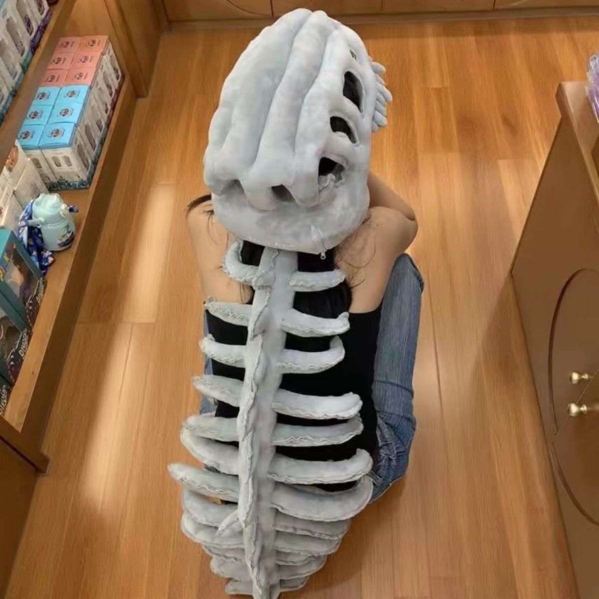 Plush Tyrannosaurus Skull Funny and Cute Hat