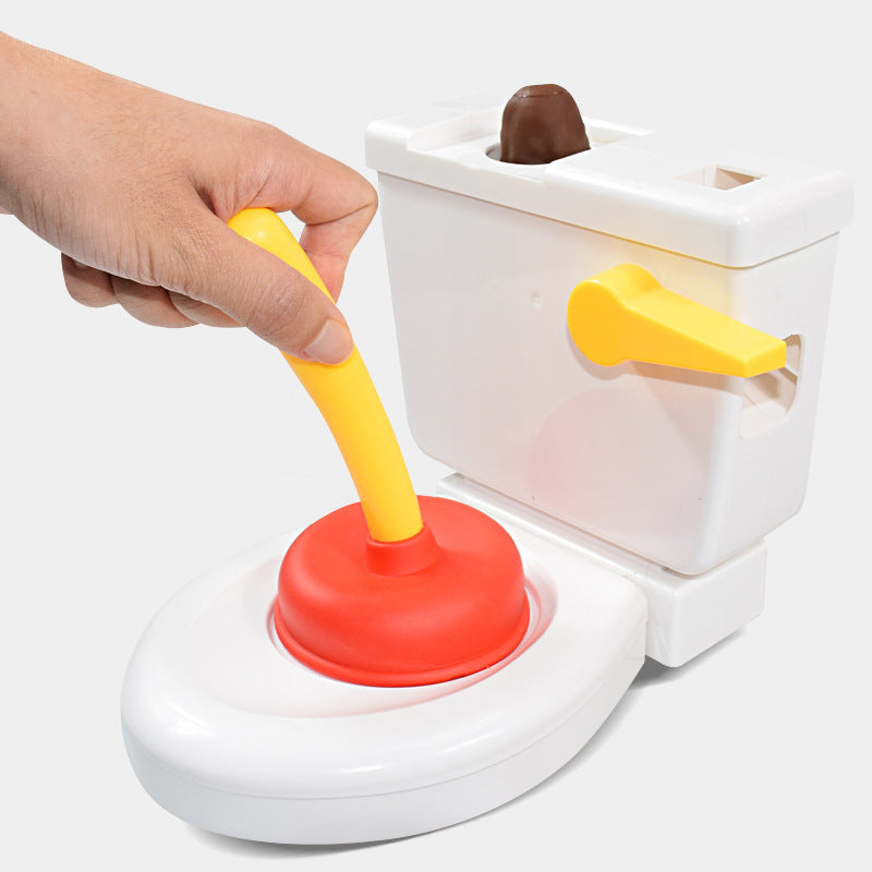 Funny prank party parent-child interactive game toilet flush spray prank party toy