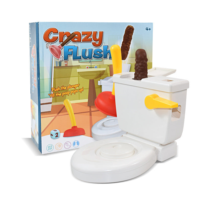 Funny prank party parent-child interactive game toilet flush spray prank party toy