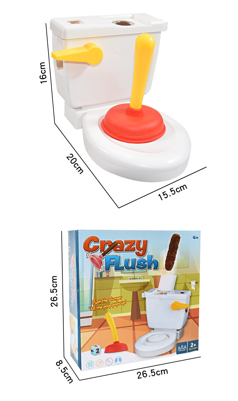 Funny prank party parent-child interactive game toilet flush spray prank party toy