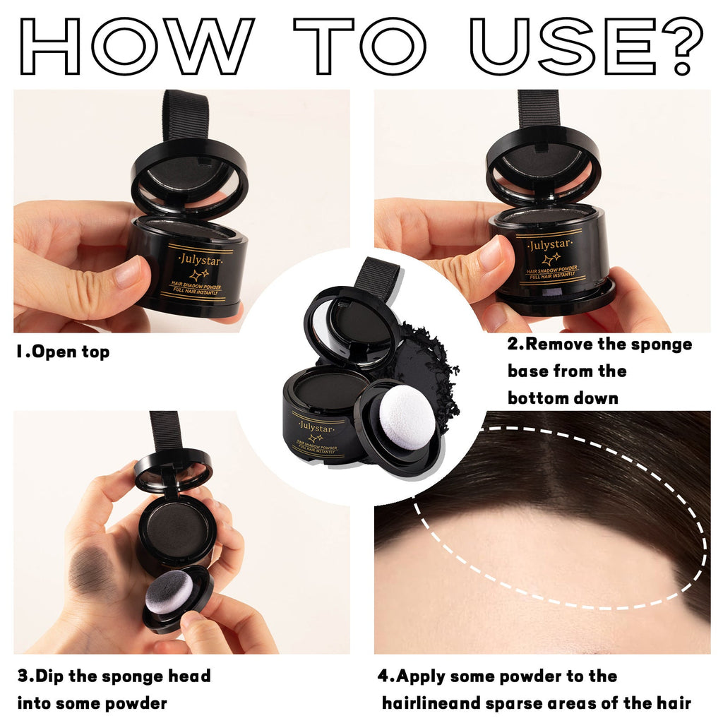 Fill nose shadow powder hairline forehead hair restoration side contour hairline powder