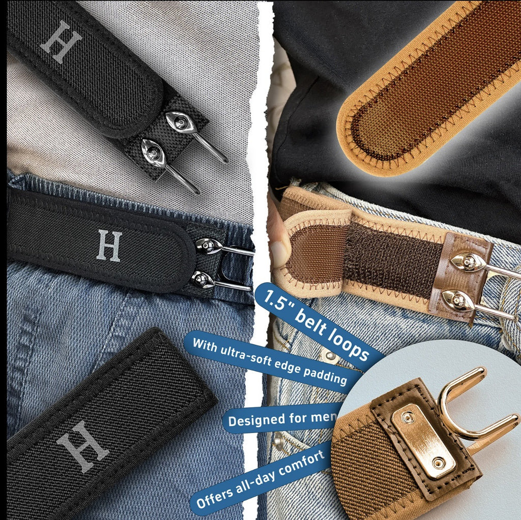 Convenient lazy waist belt with Velcro