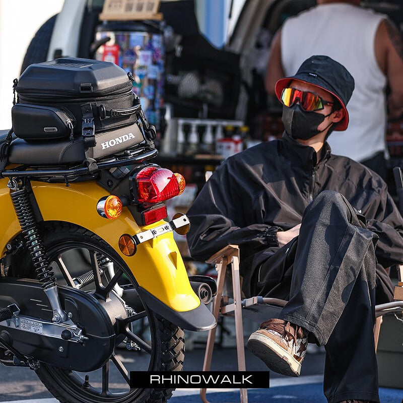 Hard-shell waterproof backpack