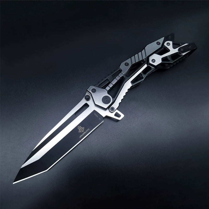 All-steel mechanical folding knife, high-hardness fruit knife