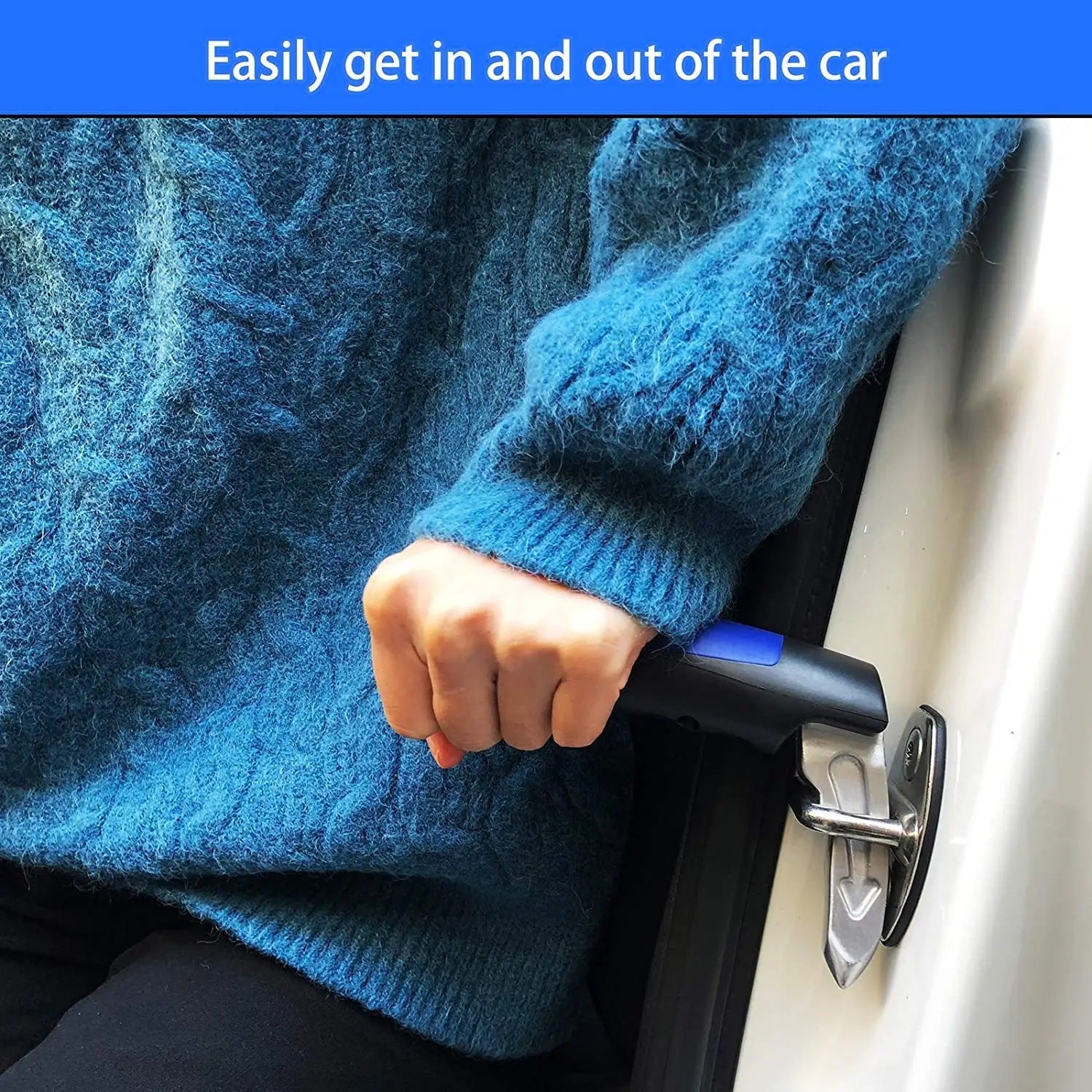 Multi-functional car handrail safety hammer window breaker