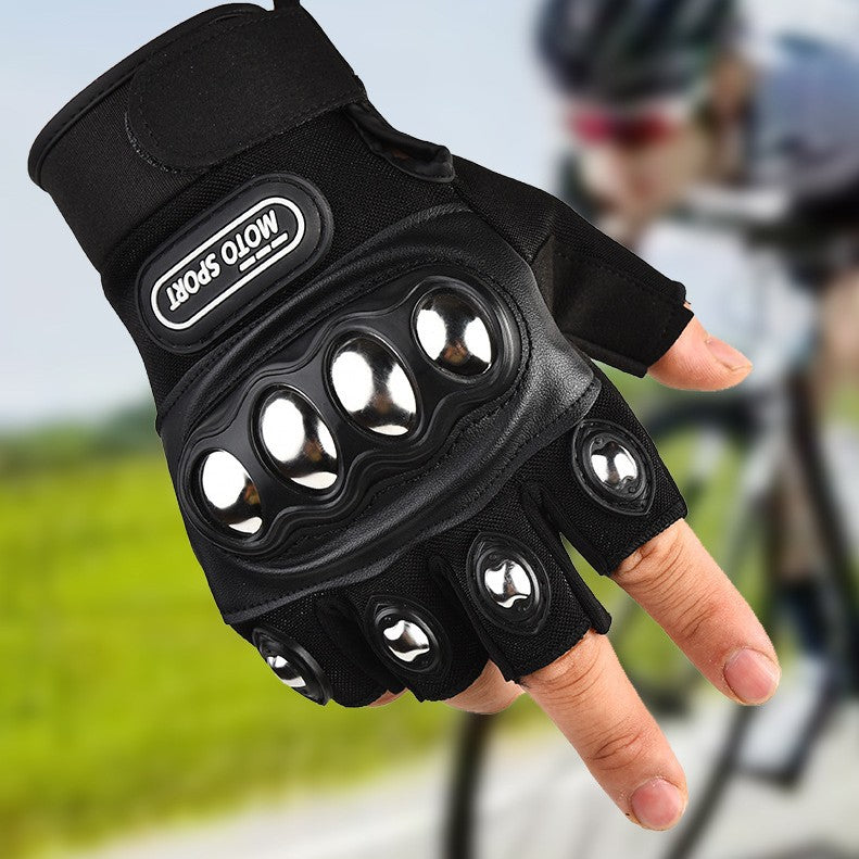 Stainless steel hard-shell tactical gloves