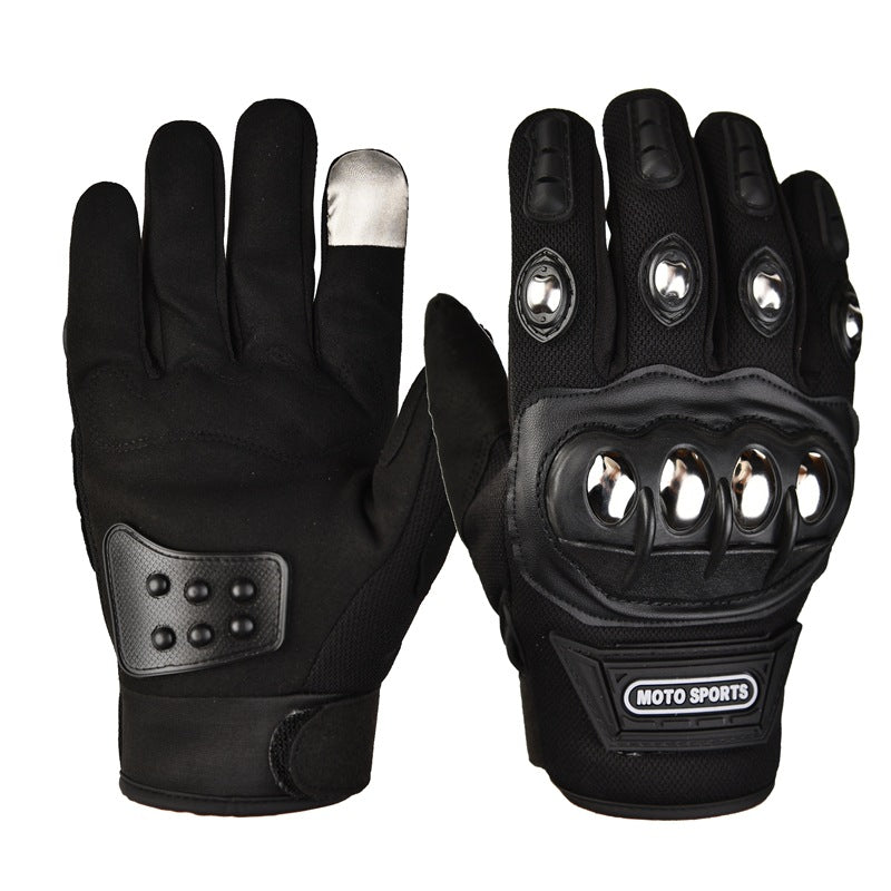 Stainless steel hard-shell tactical gloves