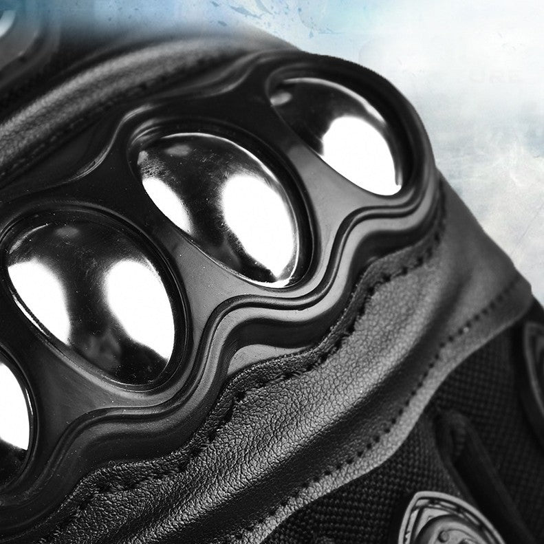 Stainless steel hard-shell tactical gloves