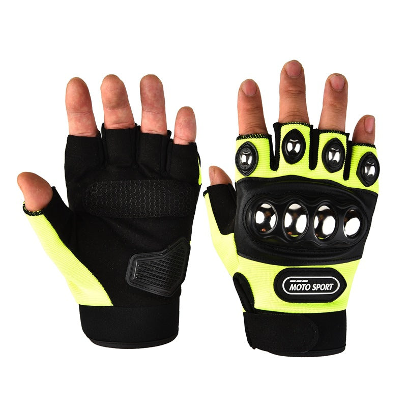 Stainless steel hard-shell tactical gloves
