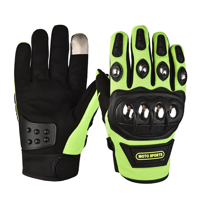 Stainless steel hard-shell tactical gloves