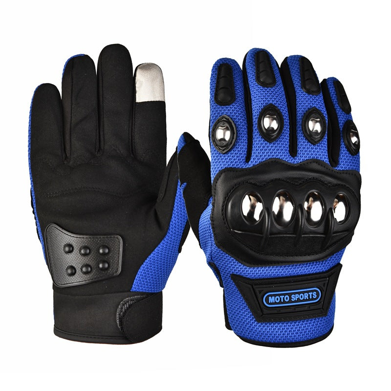 Stainless steel hard-shell tactical gloves
