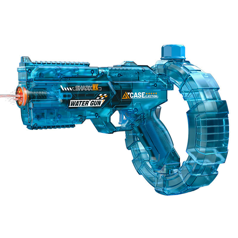 Energy-concentrating ring electric water gun with explosive deformation, cool lighting, large capacity, fully automatic continuous spray.