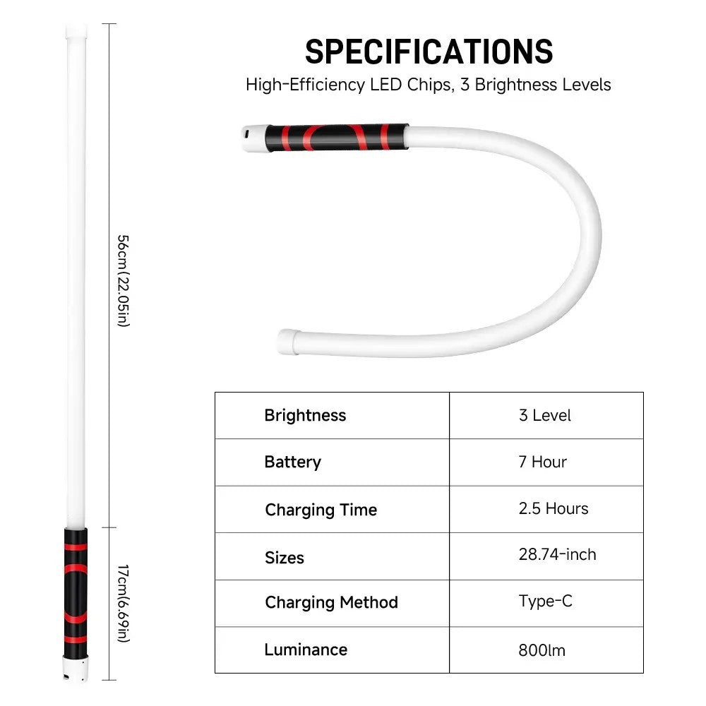 Flexible LED lights for auto repair and maintenance