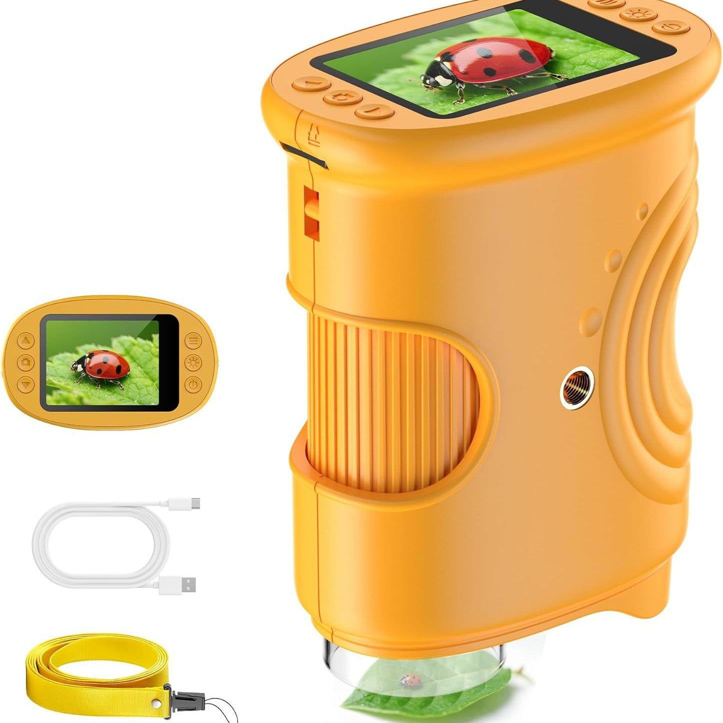 Outdoor exploration children's handheld digital microscope