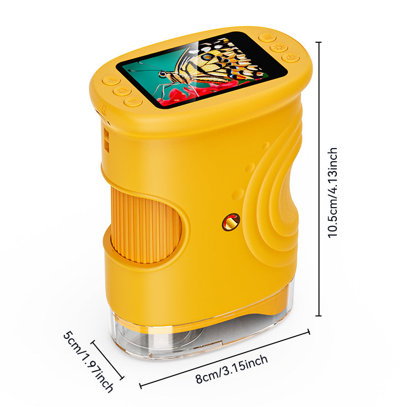 Outdoor exploration children's handheld digital microscope