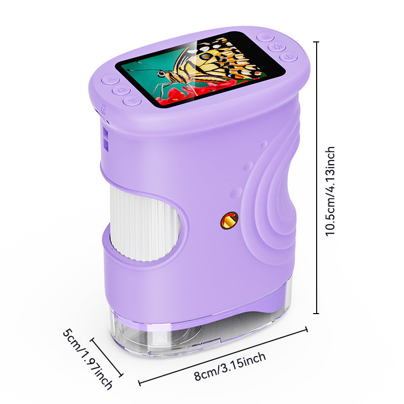 Outdoor exploration children's handheld digital microscope