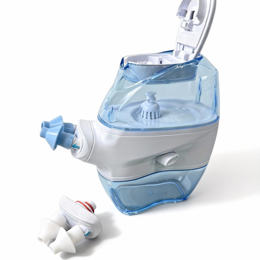 Electric negative pressure double-headed medical nasal irrigator