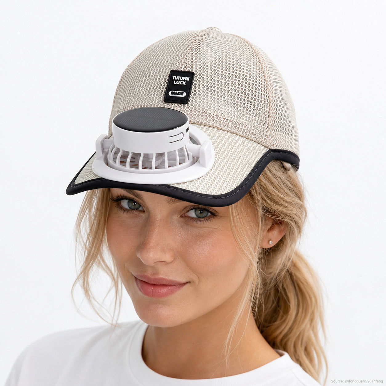 USB Solar Charging Fan Baseball Cap