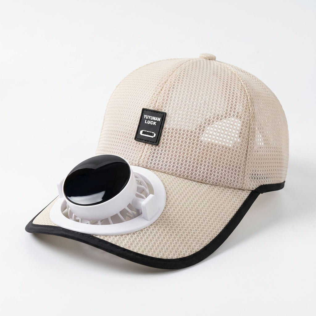 USB Solar Charging Fan Baseball Cap