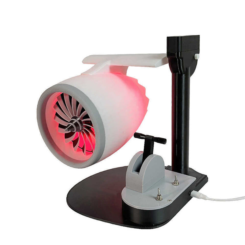 Turbofan aircraft engine creative fan humidifier with light
