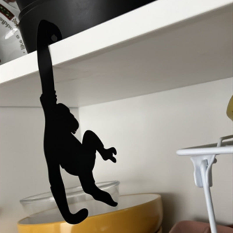 Monkey pendant wrought iron gorilla hook multi-functional wrought iron decorative storage rack