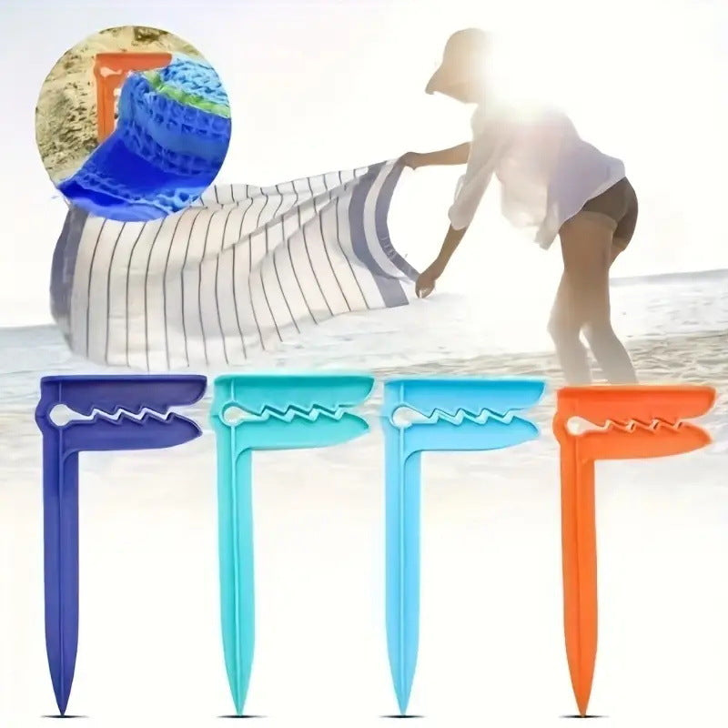 Beach mat clips, towel clips, plastic towel clips, outdoor picnic mat holders, windproof tent clips