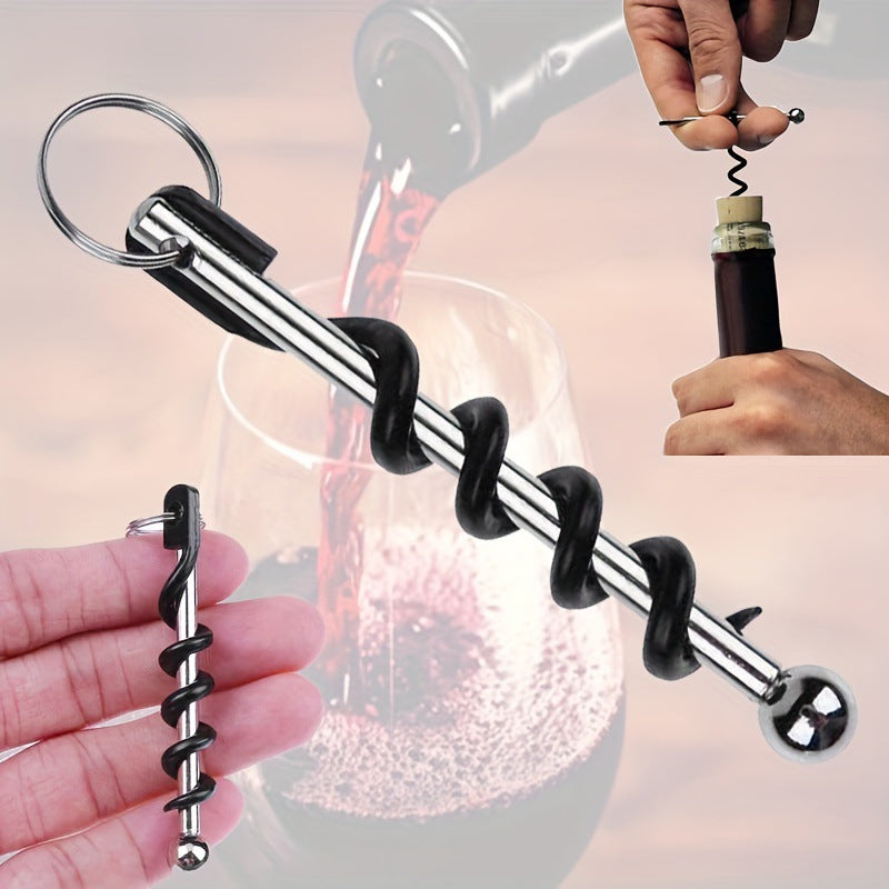 Pocket Mini Portable Wine Opener with Keychain