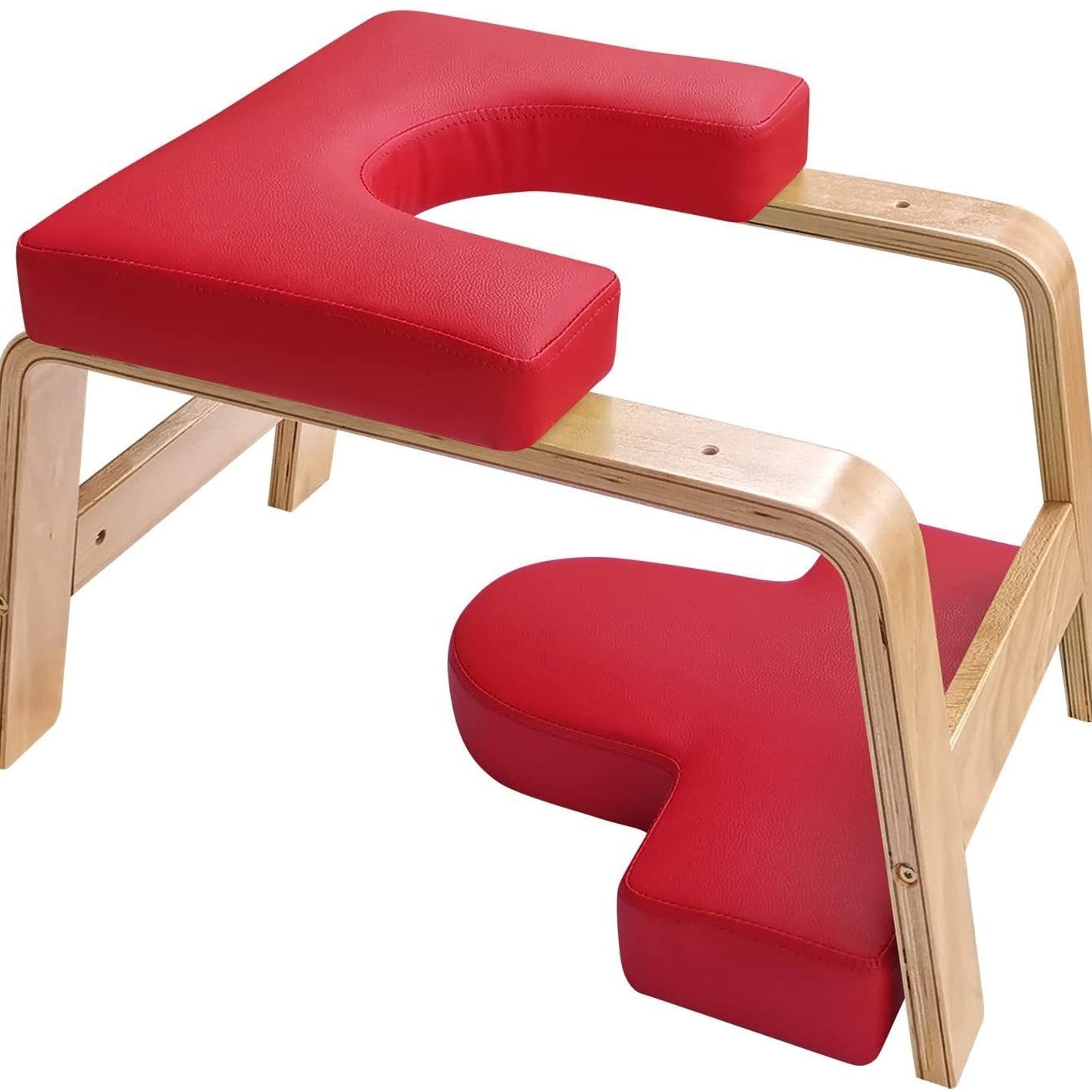 Solid wood yoga stool, multi-functional inverted exercise stool
