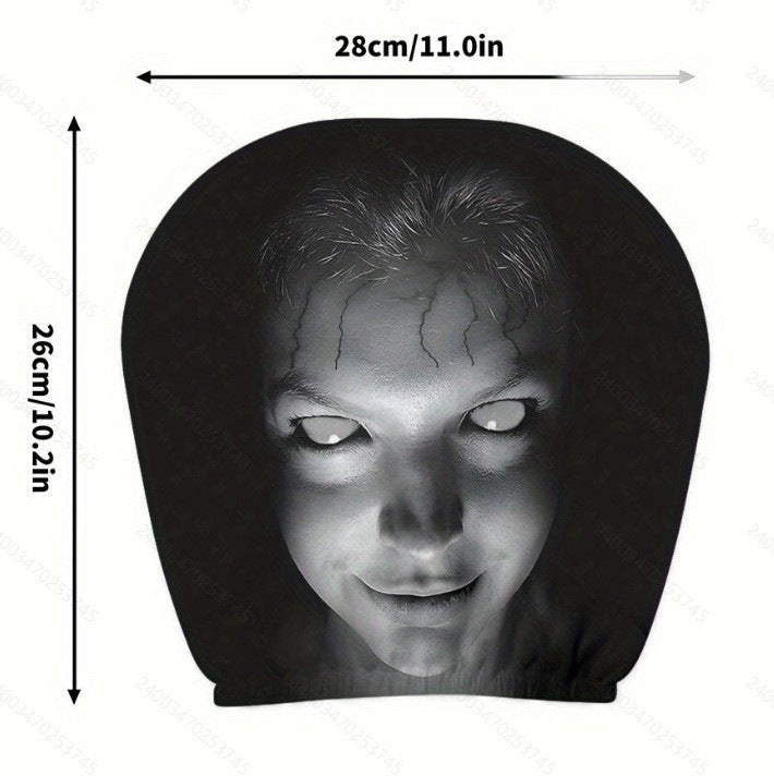 Spooky Dark-Style Grimace Headrest Cover