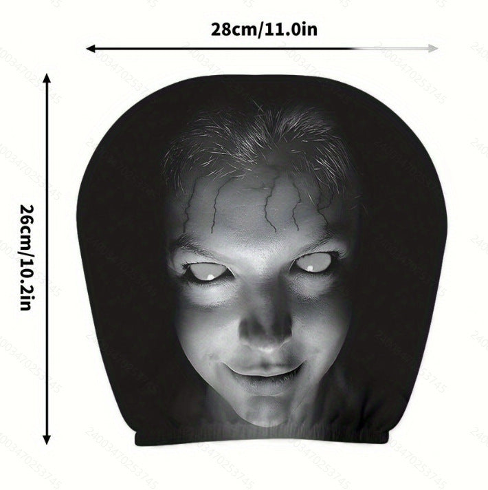 Spooky Dark-Style Grimace Headrest Cover