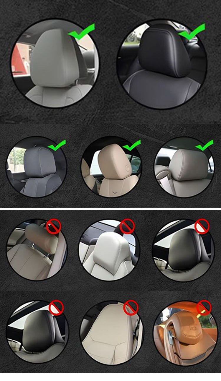 Spooky Dark-Style Grimace Headrest Cover