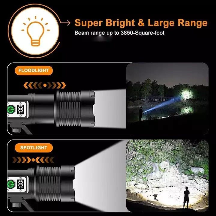 Super Bright Rechargeable Most Powerful Searchlight 200000 Lumens