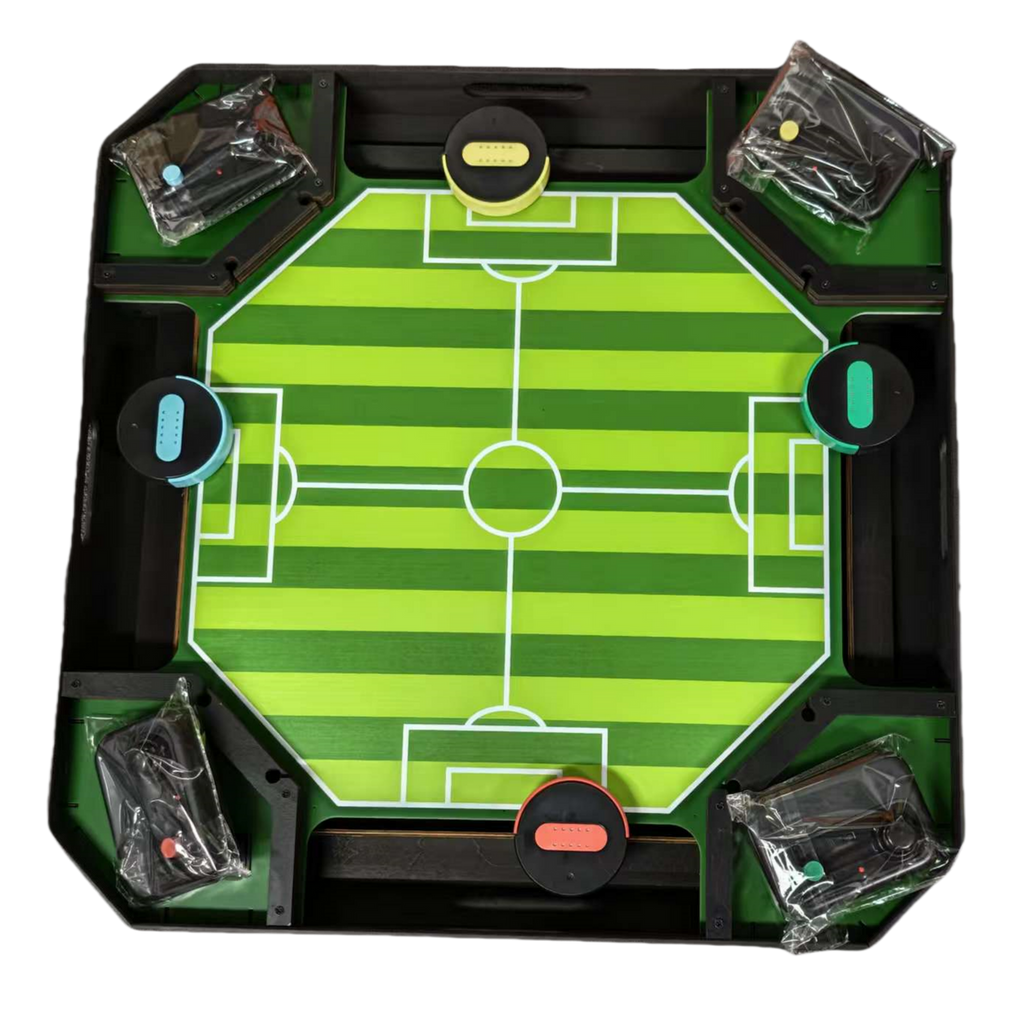Remote control table football against the platform