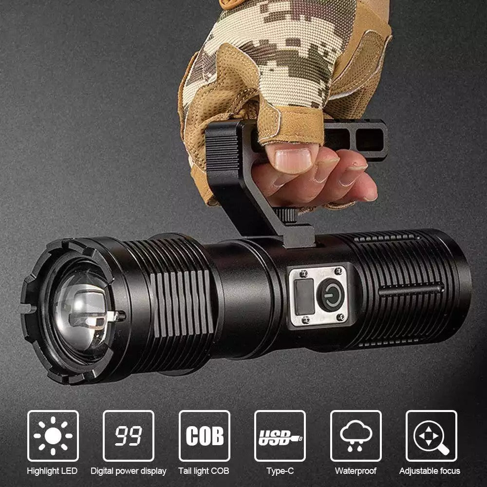 Super Bright Rechargeable Most Powerful Searchlight 200000 Lumens
