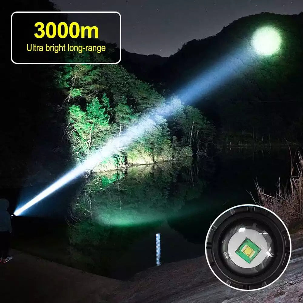 Super Bright Rechargeable Most Powerful Searchlight 200000 Lumens