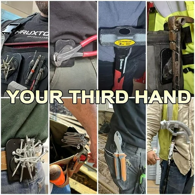 Father's Day Gifts  Magnetic Tool Holder-Clip-On Belt Magnet for Screws,Nails,Hammers,Sockets,Pliers,Screwdrivers,Trowels,Drill Bits,Wrenches &More Heavy Duty