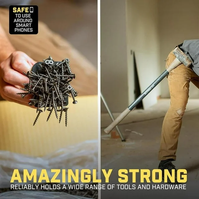 Father's Day Gifts  Magnetic Tool Holder-Clip-On Belt Magnet for Screws,Nails,Hammers,Sockets,Pliers,Screwdrivers,Trowels,Drill Bits,Wrenches &More Heavy Duty