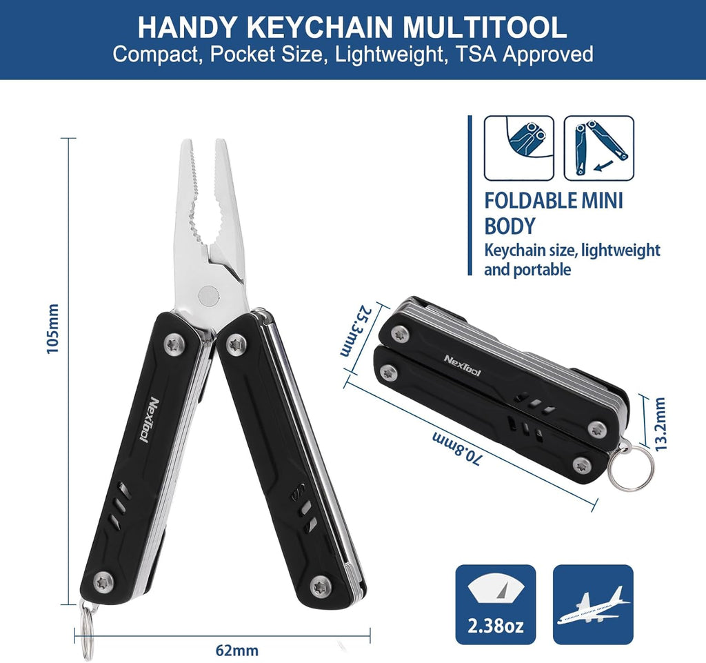 9 in 1 Keychain Multi-Tool