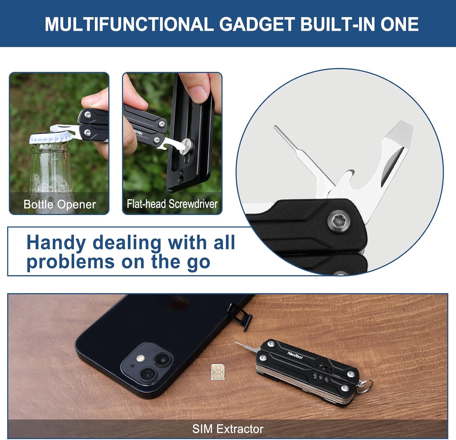 9 in 1 Keychain Multi-Tool