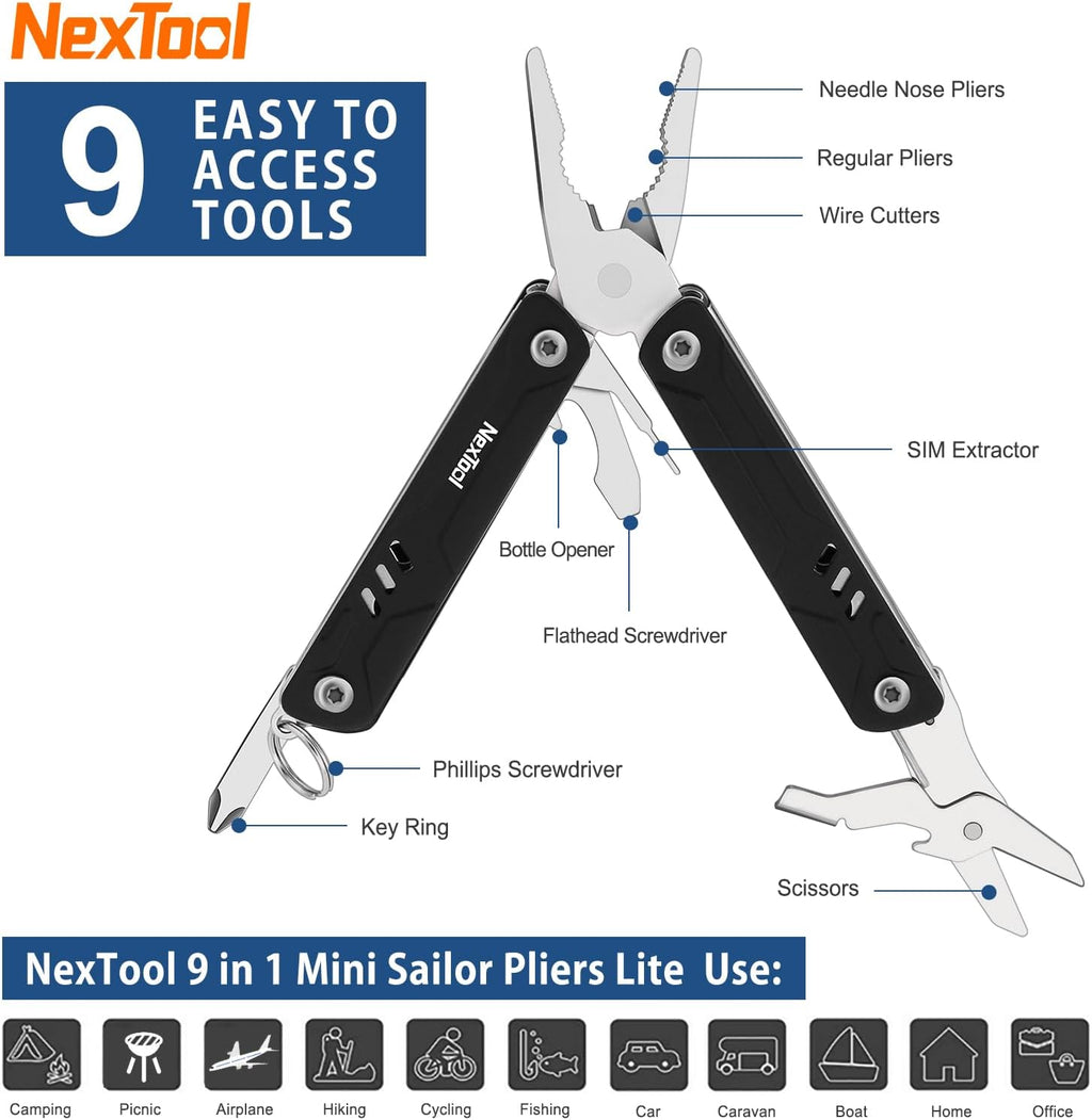 9 in 1 Keychain Multi-Tool